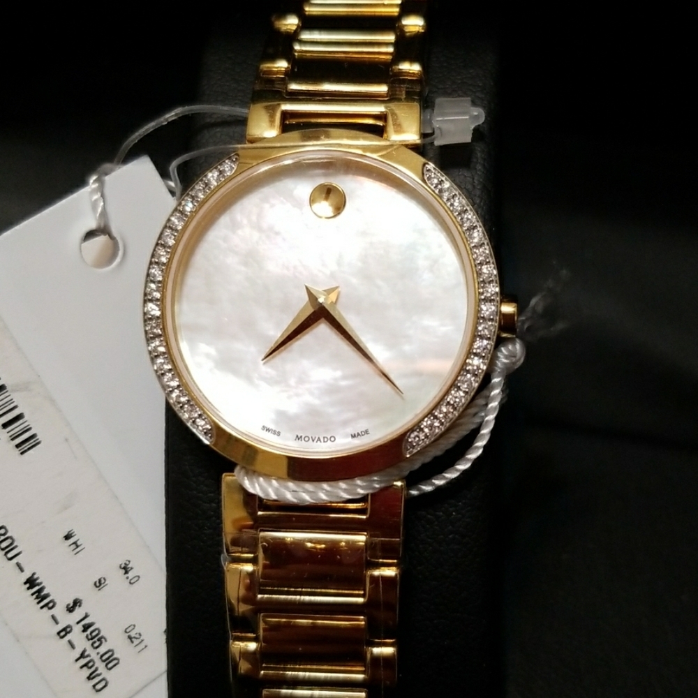Movado Women's Watch w/ Diamond Stones, New